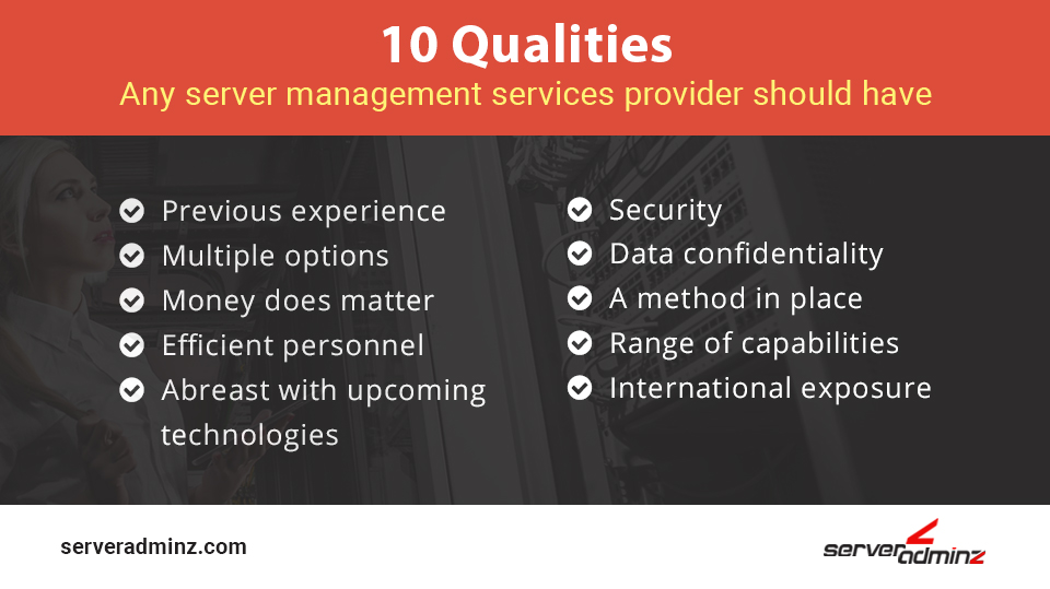 10 Qualities Any Server Management Services Provider Should Have