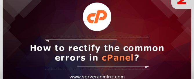 How to rectify cPanel errors