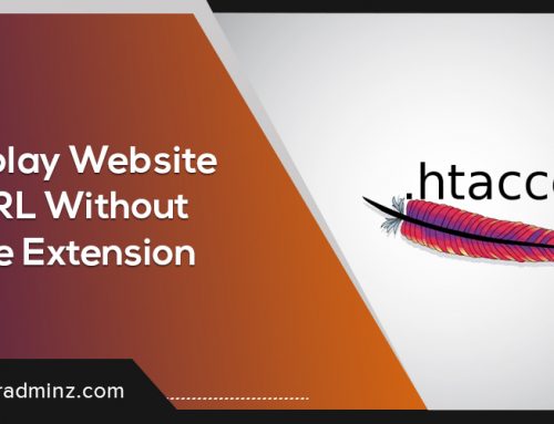 How to display website URL without file extension ?