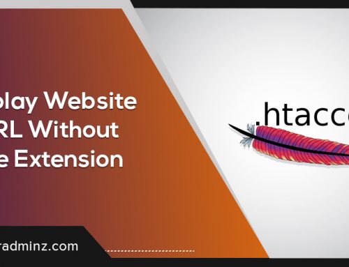 How to display website URL without file extension ?