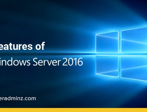 What are the top features of windows server 2016 ?