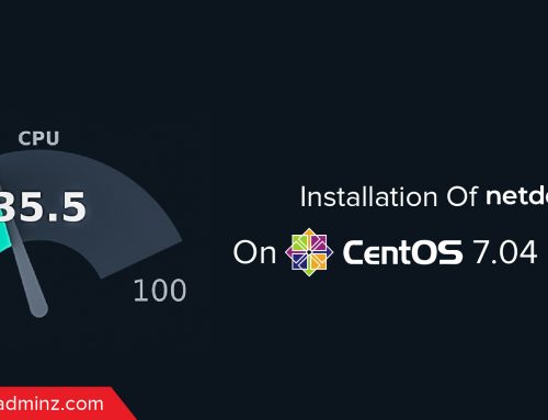 How To Install Netdata On Centos 7.04 Servers?