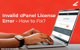 Invalid cPanel License