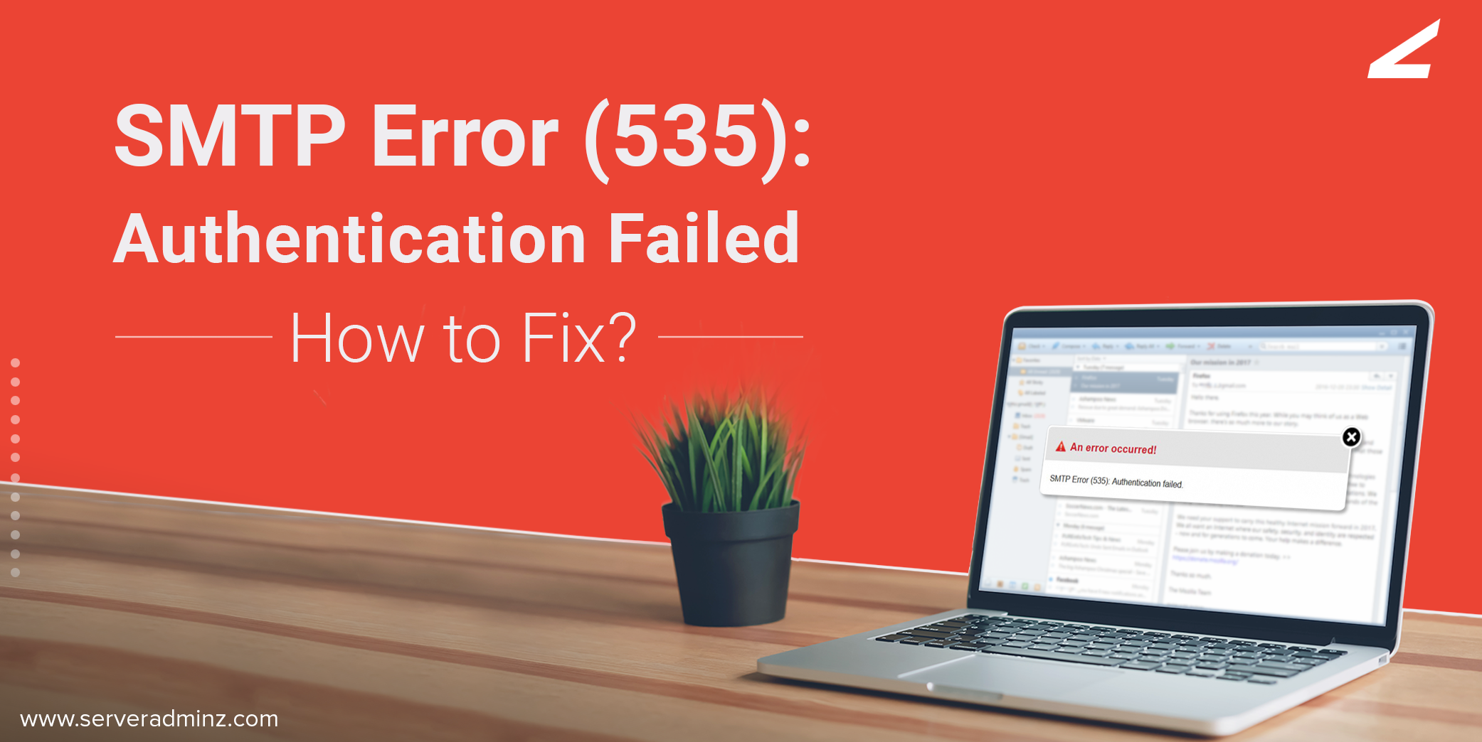 smtp error 535 authenticatie mislukt