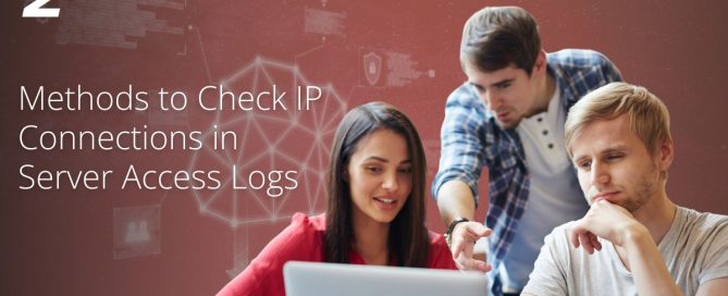 Highlighting Title- Methods to Check IP Connections in Server Access Logs, Serveradminz logo and website