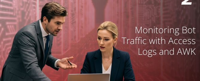 Professionals analyzing data to monitor bot traffic using access logs and AWK.