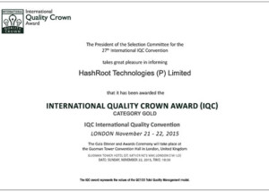 International Quality Crown Award