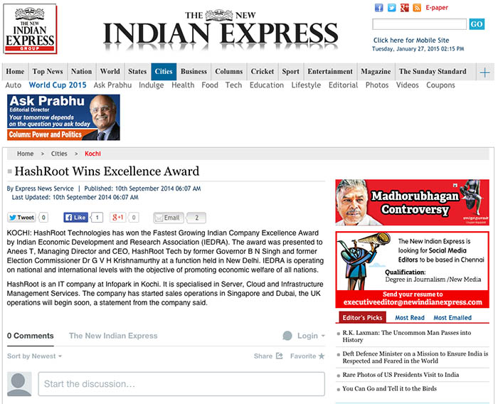 New Indian Express Newspaper